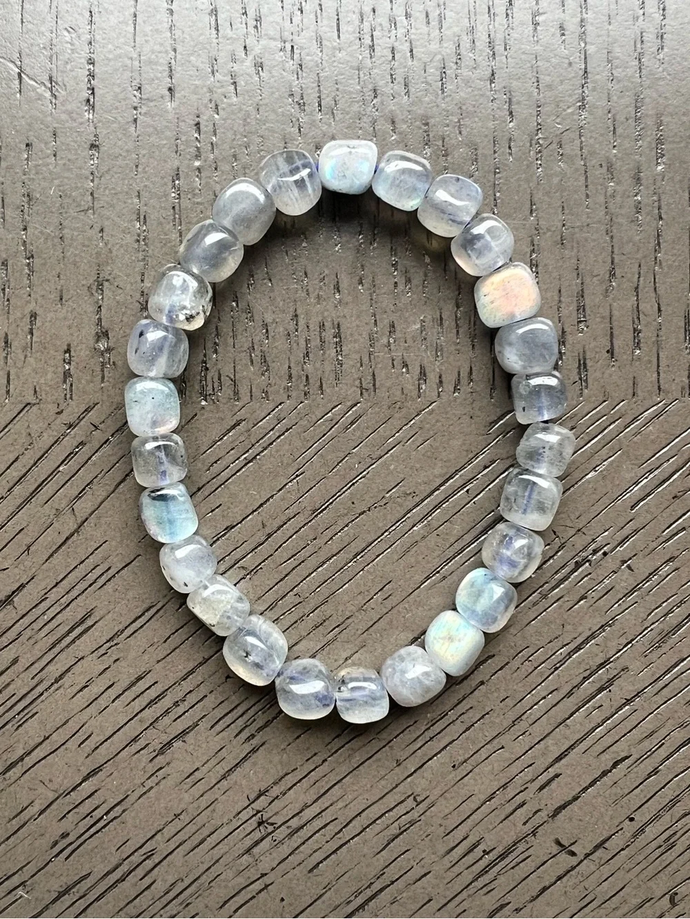 Labradorite cube bracelet SIZE 6.5’